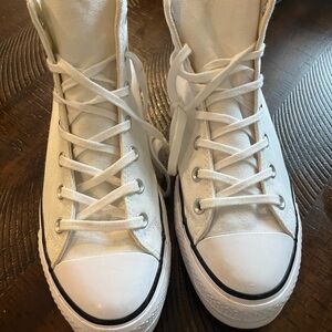 White High-Top Sneakers